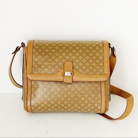 Céline Macadam Leather and Canvas Crossbody Bag - Picture 16 of 16